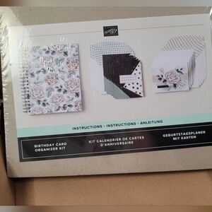 Stampin Up! Birthday Card Organizer Kit - NWT